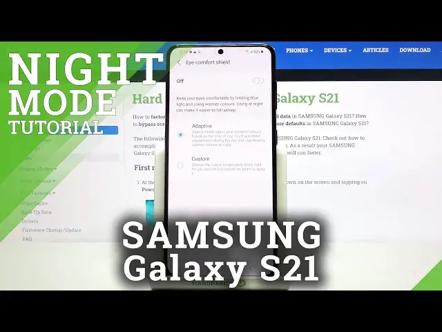 'Video thumbnail for Eye Comfort Shield on Samsung Galaxy S21 - Eye Saver Mode in Android OS'