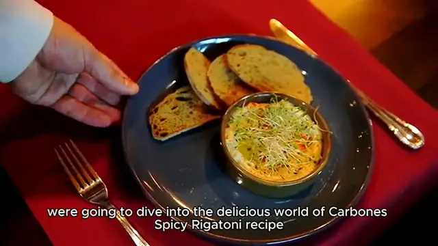 Video thumbnail for Carbone Spicy Rigatoni Recipe