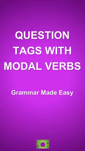 'Video thumbnail for Question Tags with Modal Verbs'