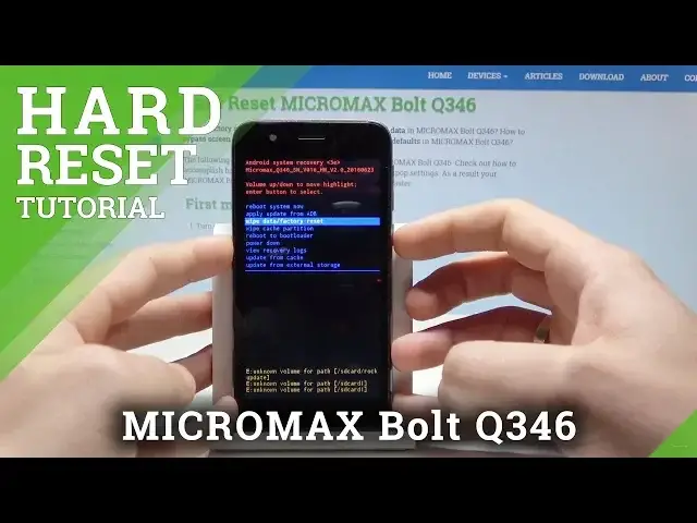 Video thumbnail for Hard Reset MICROMAX Bolt Q346 - Screen Lock Removal / Factory Reset