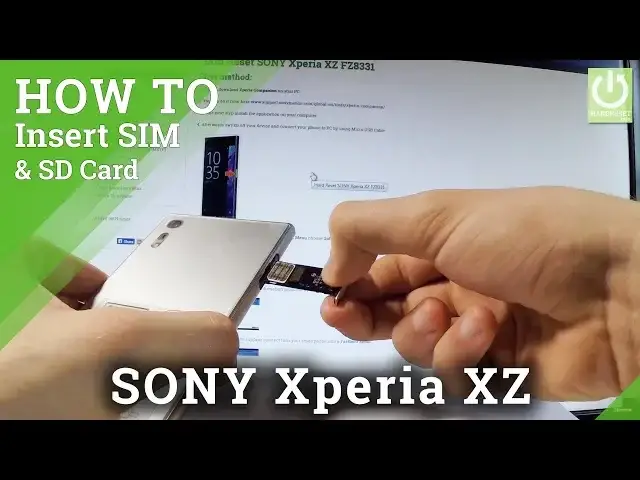 Video thumbnail for SONY Xperia XZ Insert SIM and SD / Nano SIM & Micro SD Slot