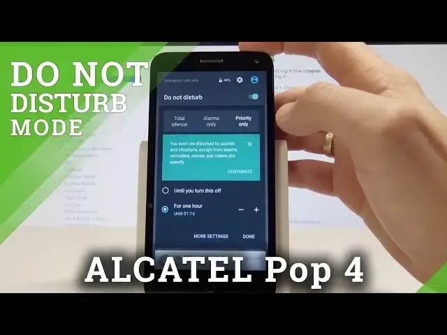 'Video thumbnail for How to Enable Do Not Disturb Mode on ALCATEL Pop 4 - Silent Mode / Set Up Priority Rules'