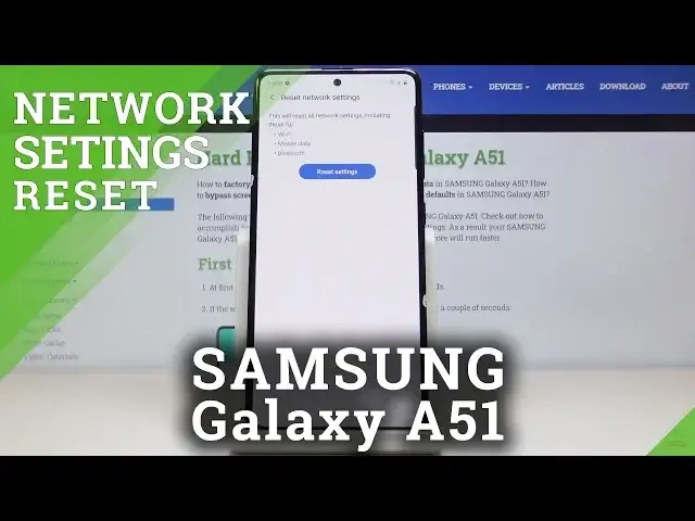 'Video thumbnail for How to Reset Network Settings in Samsung Galaxy A51 – Reset Wi-Fi & Bluetooth'