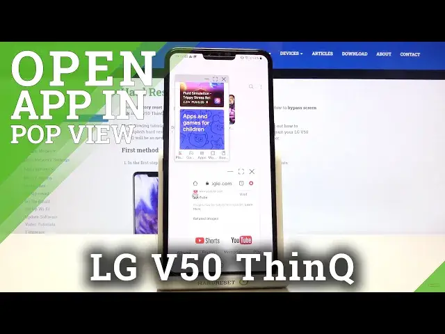 'Video thumbnail for How to Open Apps in Pop Up View in LG V50 ThinQ – Open Many Apps in Small Windows'