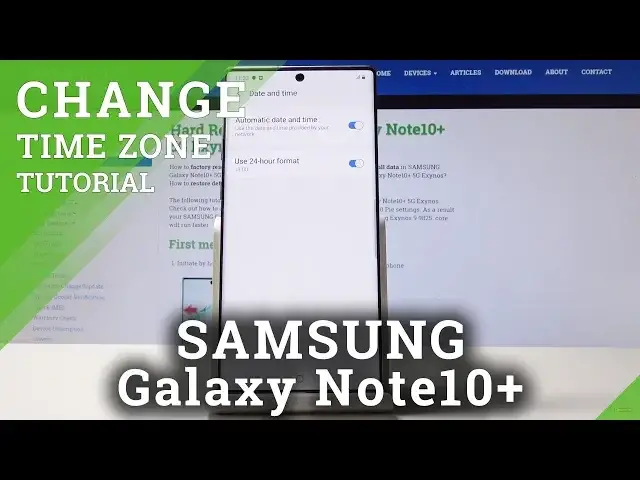 'Video thumbnail for How to Select Time Zone in SAMSUNG Galaxy Note 10+ - Change Date & Time'