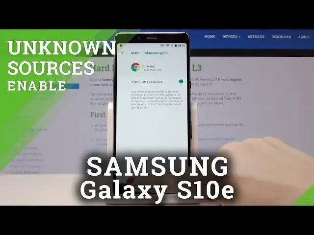 'Video thumbnail for Unknown Sources in SAMSUNG Galaxy S10e - Allow App Installation'
