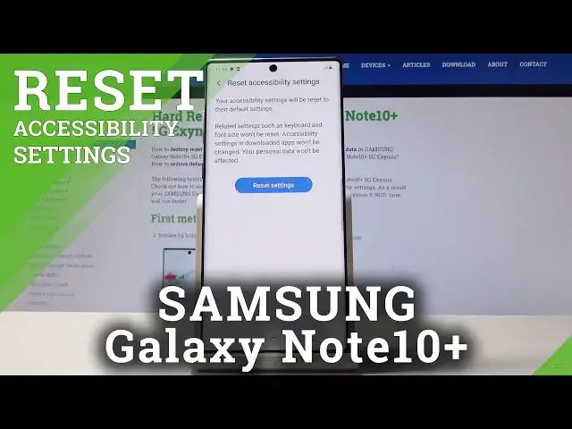 Video thumbnail for How to Reset Accessibility Settings in SAMSUNG Galaxy Note10+ - Restore Availability Configuration