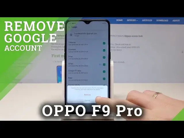 'Video thumbnail for How to Remove Google Account on OPPO F9 Pro - Delete Google User'