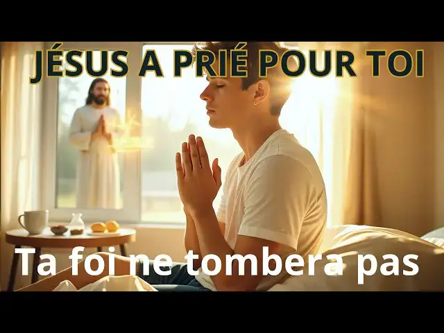 'Video thumbnail for Ta foi ne défaillira pas – Jésus prie pour toi | Prière du Matin inspirée de Luc 22:32'