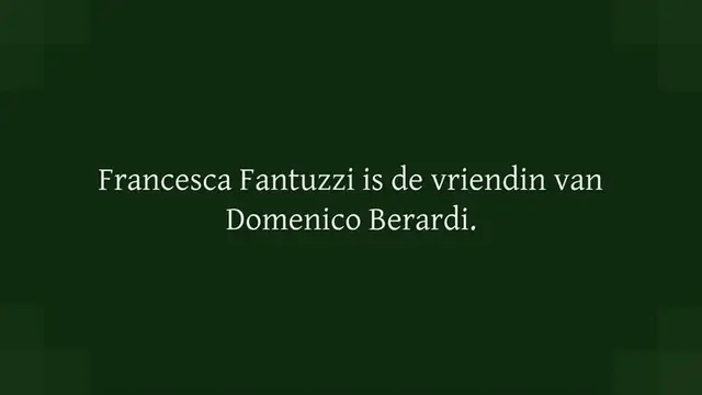 Video thumbnail for Francesca Fantuzzi is de vriendin van Domenico Berardi: