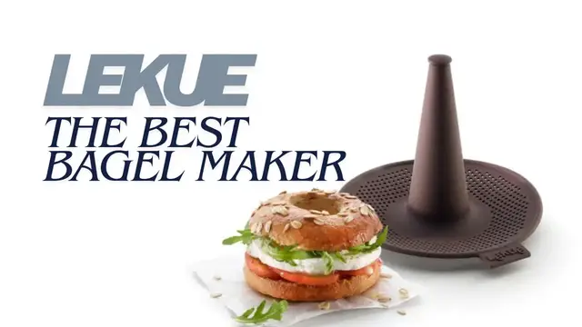 'Video thumbnail for Make Perfect Homemade Bagels with the Lekue Bagel Maker'