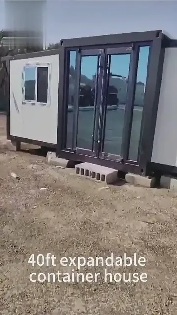 'Video thumbnail for 40ft expandable container house'