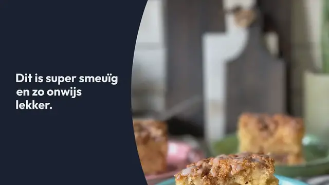 Video thumbnail for APPELCAKE MET KANEEL TOPPING