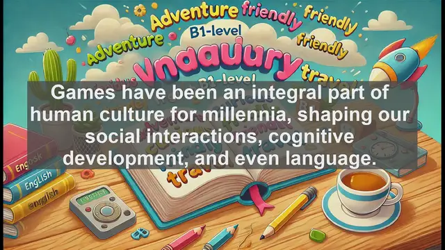 Video thumbnail for 2500 Must Know CEFR B1 Vocabulary - The Word 'Game': Meanings, Uses, and Common Mistakes