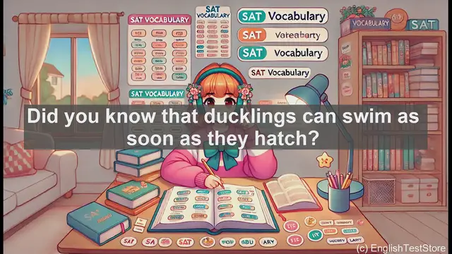 Video thumbnail for 5000 Must Know SAT Vocabulary - SAT Vocabulary: Understanding 'Duckling' and Its Usage