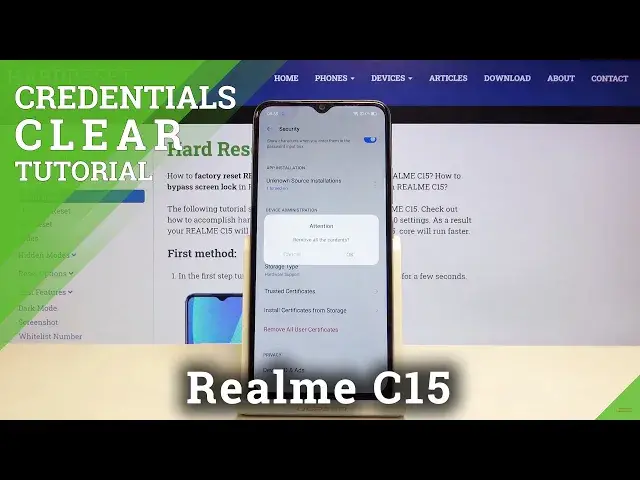 'Video thumbnail for How to Clear Credentials in Realme C15 - Delete Licenses'