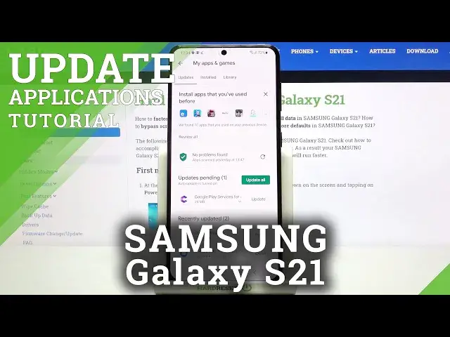 'Video thumbnail for How to Update all Apps on Samsung Galaxy S21 Simultaneusly - Apps Update Settings on Samsung Galaxy'
