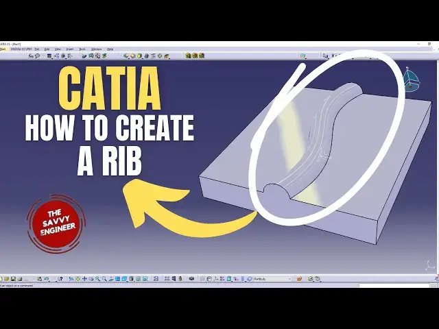 'Video thumbnail for CATIA Part Design | How to Create a Rib'