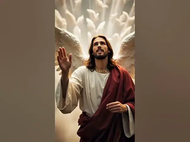 'Video thumbnail for Unforgettable Cinematic Shot: Jesus Christ in White with a POWERFUL Aura! #motivation  #faith #hope'
