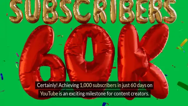 Video thumbnail for 1000 Subscribers in Just 60 Days _