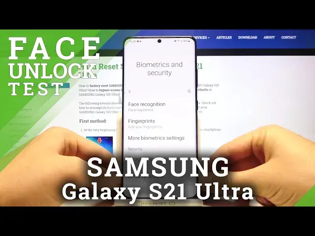 'Video thumbnail for Samsung Galaxy S21 Ultra - Face Unlock Test'