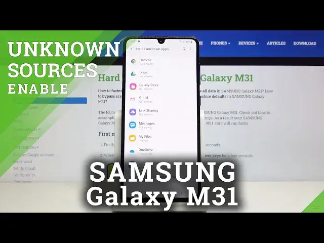 'Video thumbnail for How to Allow Unknown Sources in SAMSUNG Galaxy M31 – Allow Downloading'