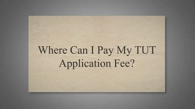 Video thumbnail for Unlocking Your Future: A Comprehensive Guide to Paying Your TUT Application Fee