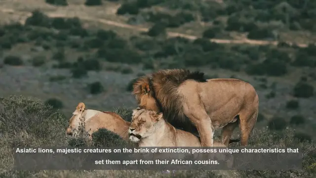 Video thumbnail for 10 Key Features of Asiatic Lions: Endangered Big Cats of India