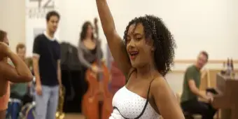 Video thumbnail for Exclusive: Betty's Hitting the Road! Inside Rehearsals for the BOOP! National Tour