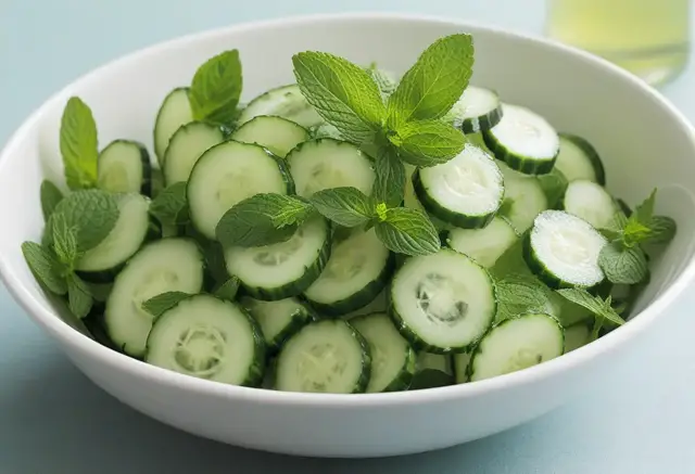 Video thumbnail for Cucumber and Mint Salad