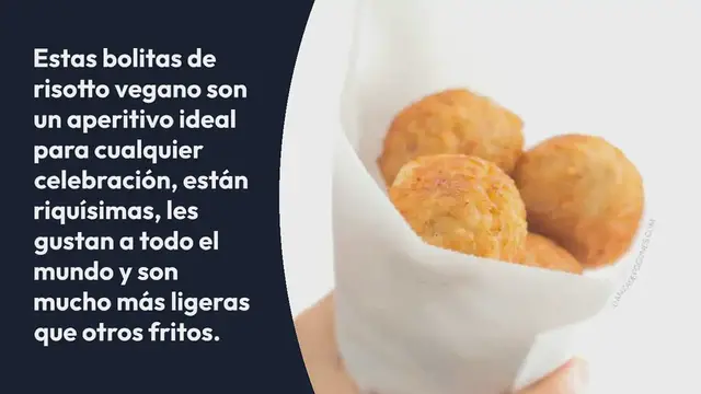 Video thumbnail for Bolas de Risotto Vegano