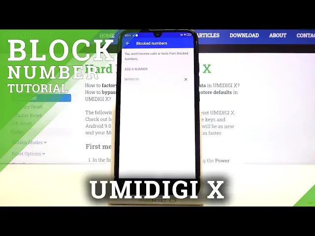 'Video thumbnail for How to Block Number on UMIDIGI X – Block Calls'