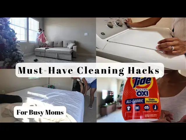 Video thumbnail for 10 Must-Have Cleaning Hacks for Busy Moms! | Clean With Me