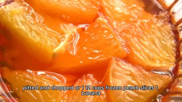 Video thumbnail for Peach Ginger Smoothie