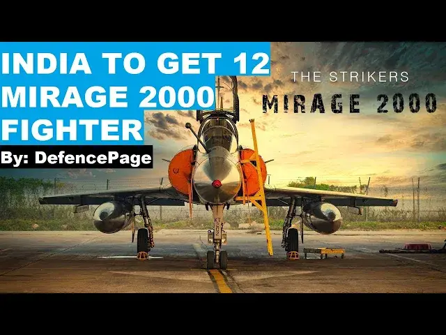 'Video thumbnail for भारत को मिलेंगे 12 नए मिराज-2000 लड़ाकू विमान'