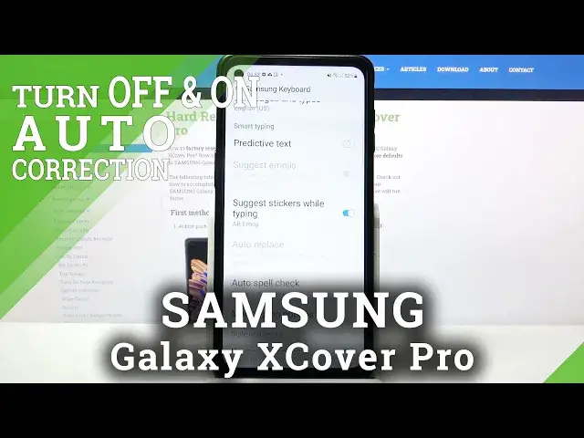 'Video thumbnail for How to Access Typing Correction Settings in Samsung Galaxy XCover Pro – Text Correction Options'