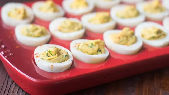 Video thumbnail for Deviled eggs recipe