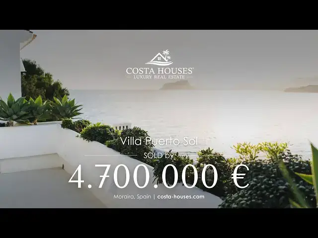 'Video thumbnail for Villa Puerto Sol VENDIDA - Villa de lujo frente al mar con acceso directo al mar, Moraira Alicante'