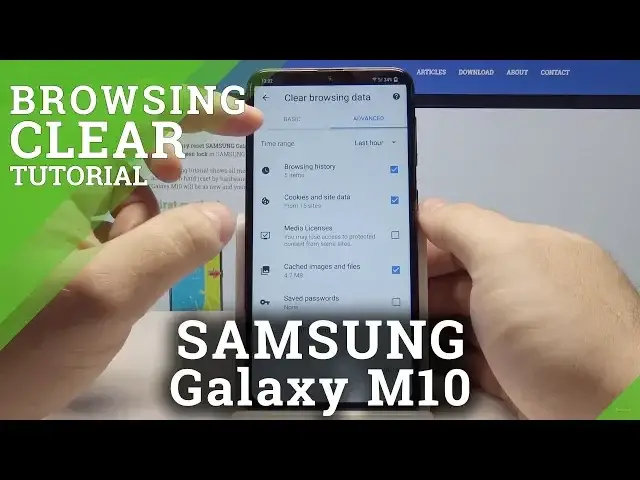 'Video thumbnail for How to Clear Browsing Data in SAMSUNG Galaxy M10 - Delete History & Cookies'