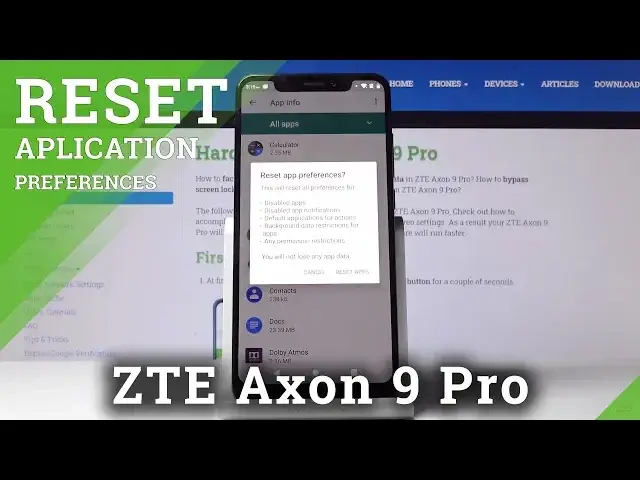 'Video thumbnail for How to Reset App Preferences in ZTE Axon 9 Pro – Restore App Settings'