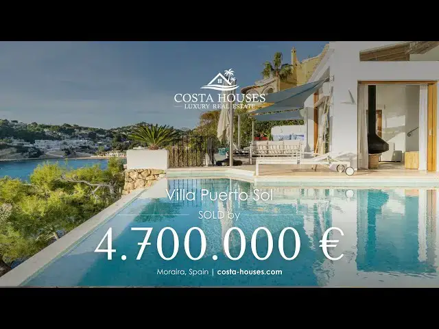 'Video thumbnail for Tour de Villa PUERTO SOL en 1a Línea Mar | Vendida por 4.7 M€ en Moraira, Alicante | COSTA HOUSES ®'