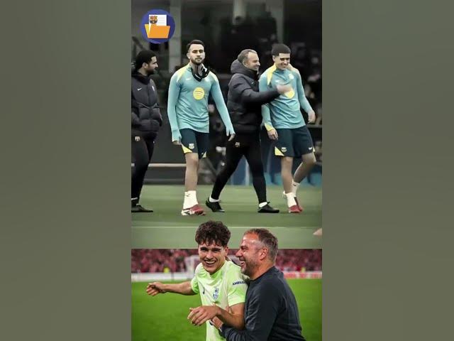 Video thumbnail for Flick y Cubarsí jugando en el entreno de hoy