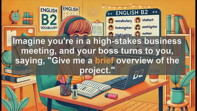 Video thumbnail for 1500 Must Know CEFR B2 Vocabulary - Understanding 'Brief': Mastering Concise Communication