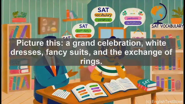 Video thumbnail for 5000 Must Know SAT Vocabulary - SAT Vocabulary: Understanding the Word 'Nuptial'