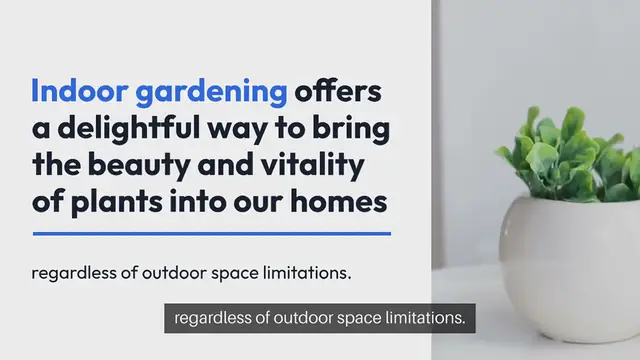 Video thumbnail for Indoor Gardening And Plants Care