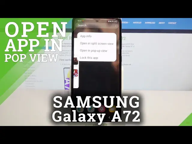 'Video thumbnail for How to Open Apps in Pop Up View on SAMSUNG Galaxy A72 – Windowed View'