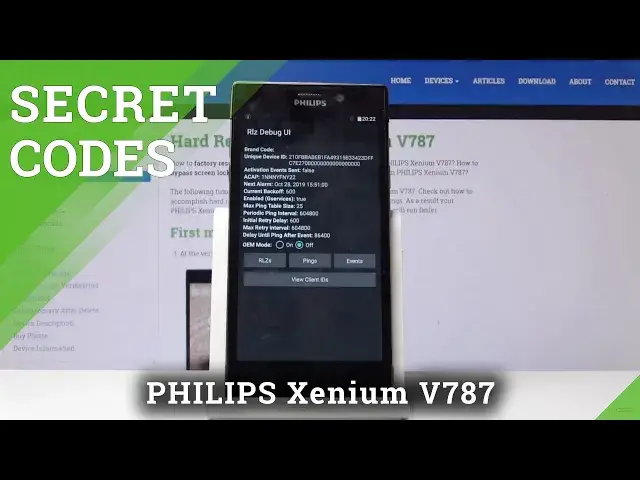 Video thumbnail for Secret Codes for PHILIPS Xenium V787 - Testing Mode / Calendar Storage