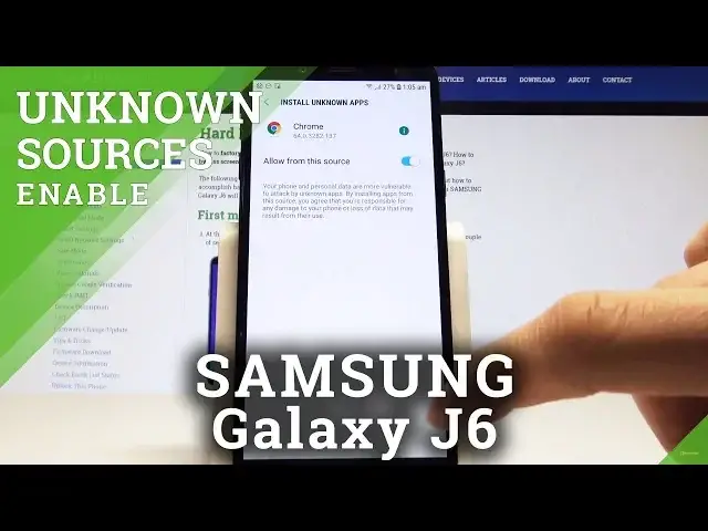 'Video thumbnail for How to Unknown Sources in SAMSUNG Galaxy J6 - Allow App Installation'