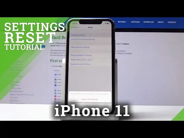 'Video thumbnail for How to Reset Settings in iPhone 11 - Restore Original Settings'