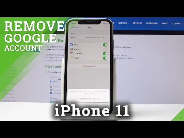 'Video thumbnail for How to Remove Google Account in iPhone 11 - Delete Google User'